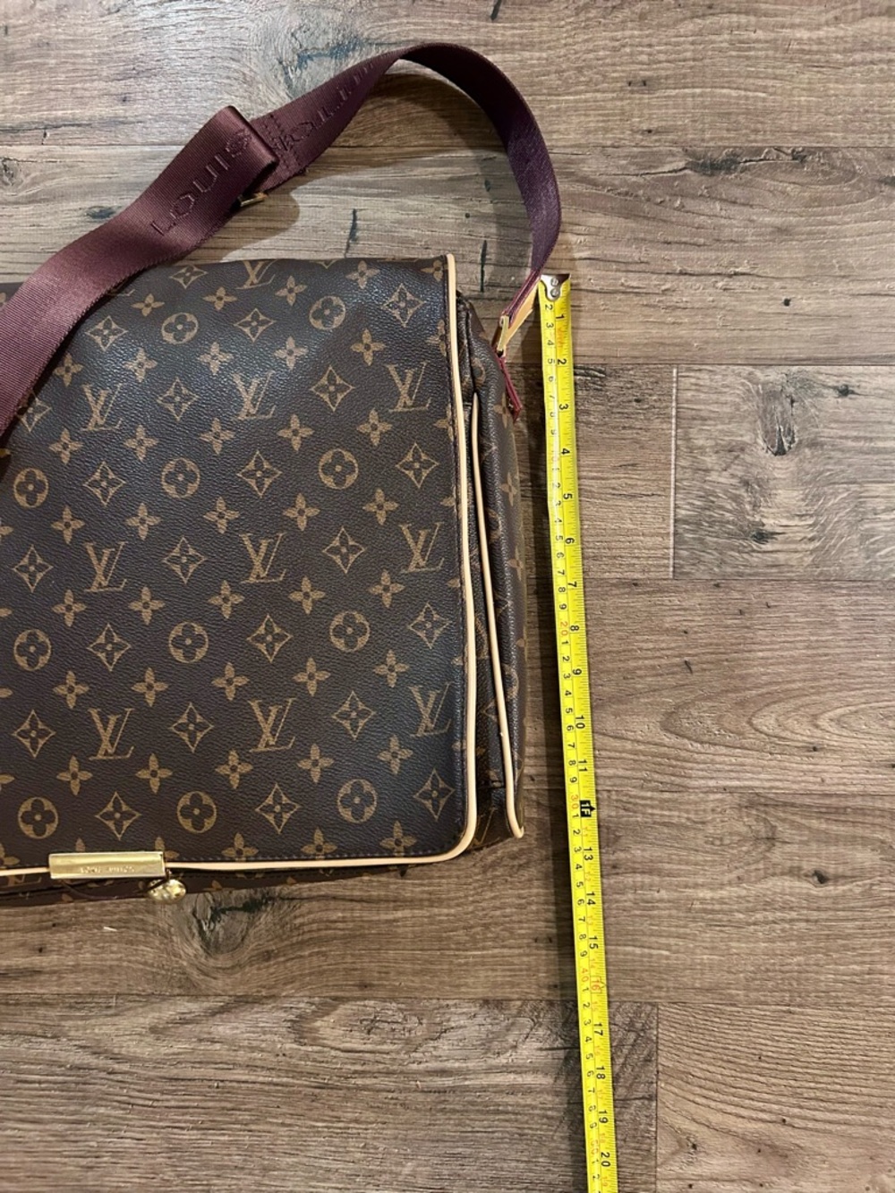 Vintage Louis Vuitton Monogram Canvas Abbesses Messenger Laptop Bag - Picture 9 of 15